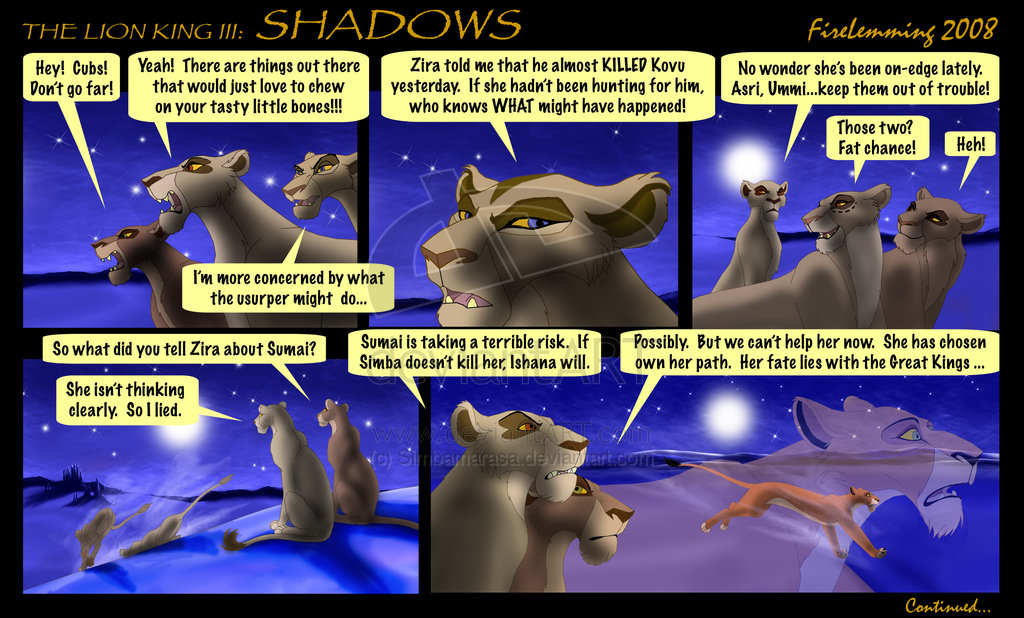 Король Лев Ишана из комикса TLK 3: Shadows. Pieces TLK III: Shadows.