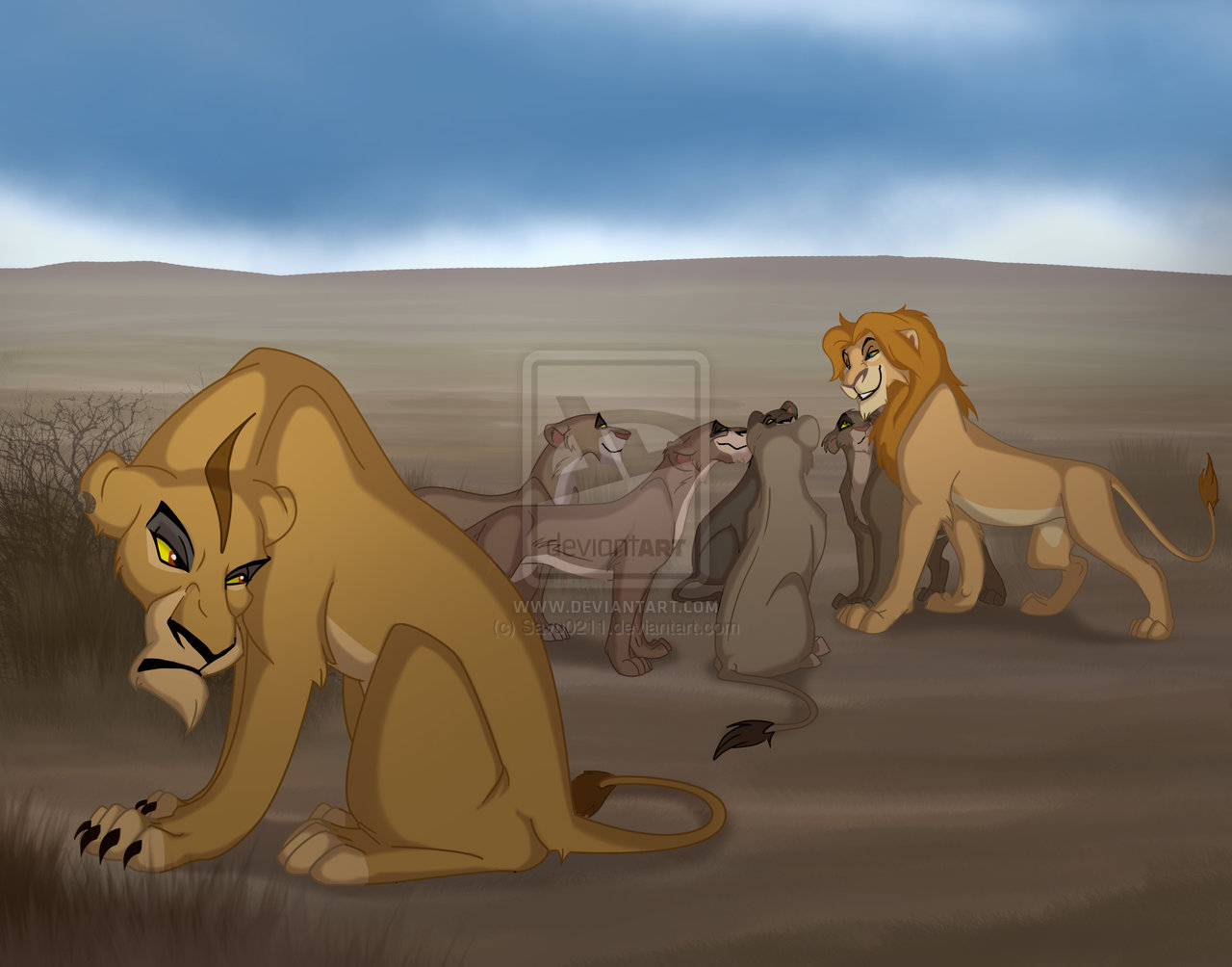 Король Лев львицы прайда